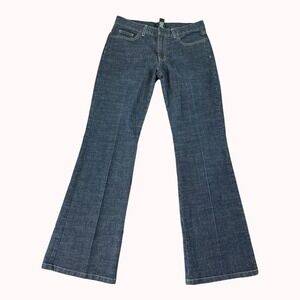 Kenneth‎ Cole Jeans Womens 8 (30x31) Blue Flare Wide Leg Stretch USA
